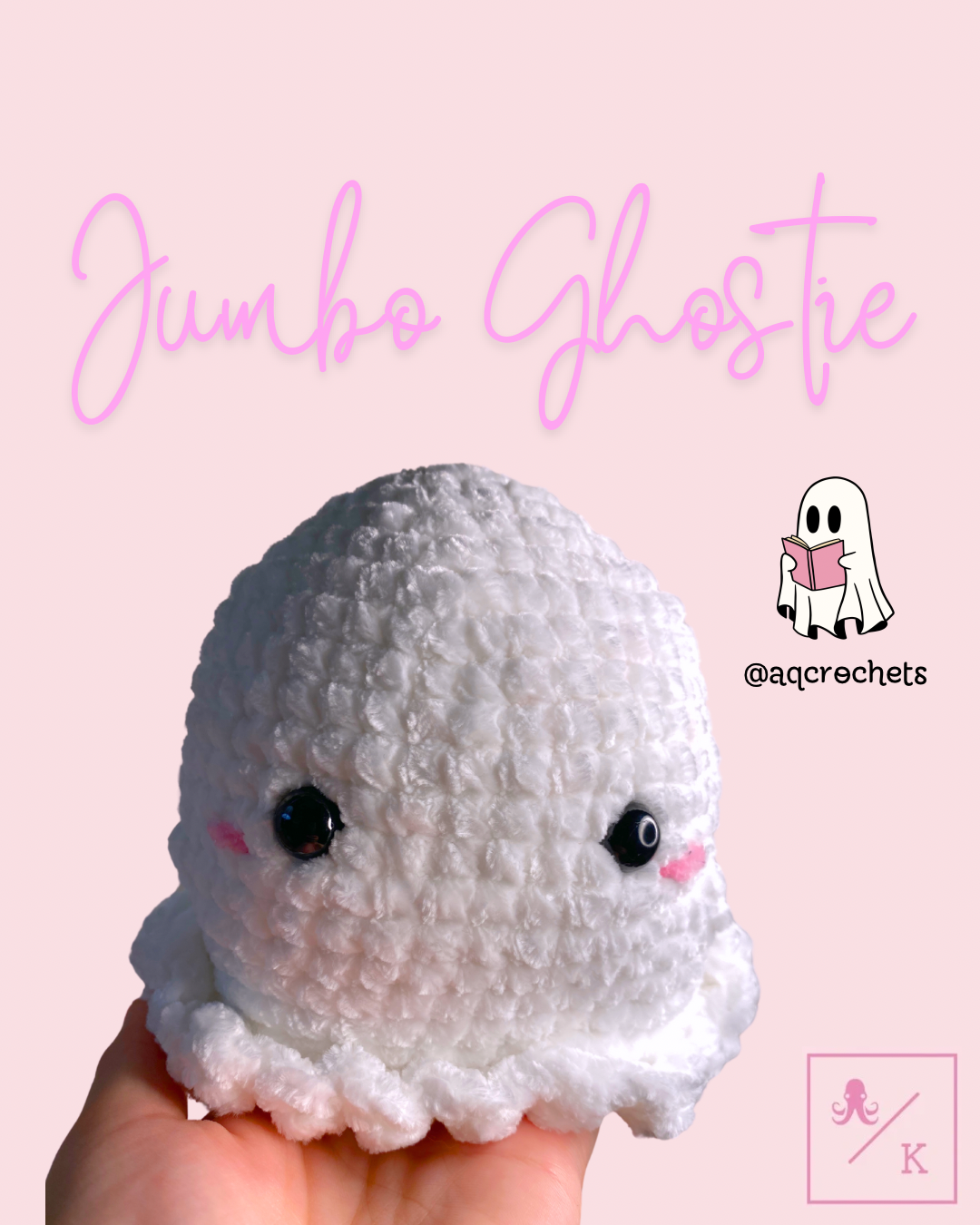 Jumbo Crocheted Ghost